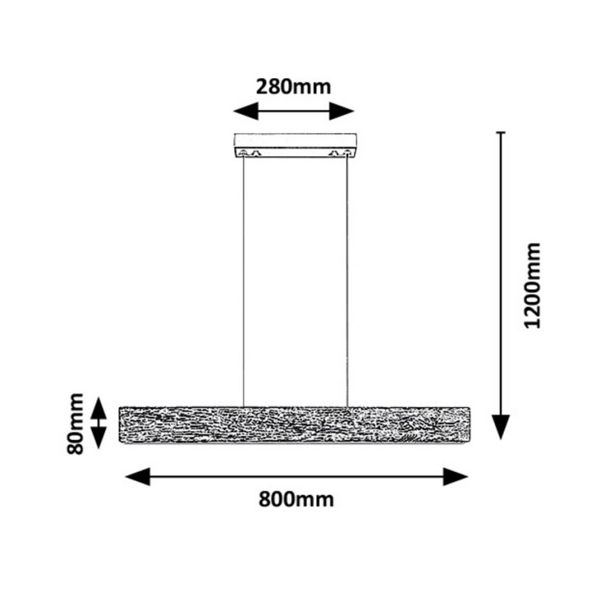 Rabalux  - LED-kattokruunu johdossa LED/34W/230V