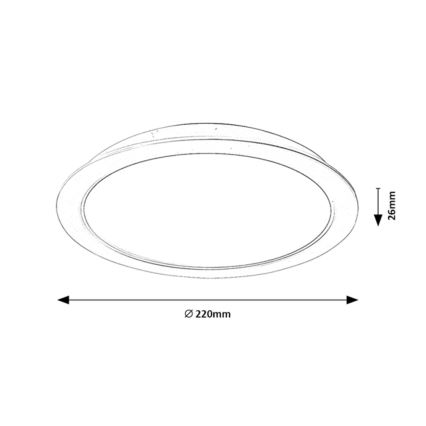Rabalux - LED Upotettava valaisin LED/24W/230V d. 22 cm
