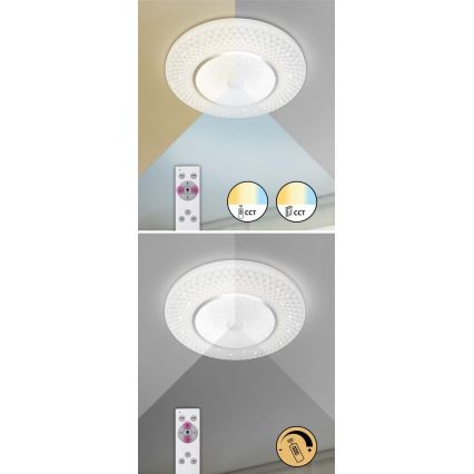 Rabalux - LED Himmennettävä kattovalo LED/72W/230V 3000-6500K + kaukosäädin