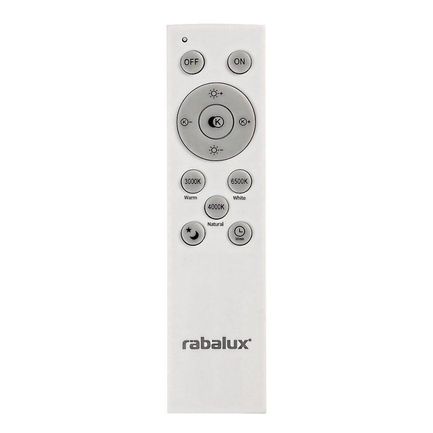 Rabalux - LED Himmennettävä kattovalo LED/72W/230V 3000-6500K + kaukosäädin