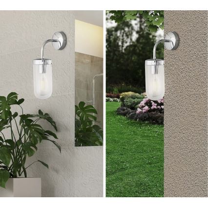 Rabalux - Kylpyhuoneen seinävalaisin 1xE27/60W/230V IP44 musta