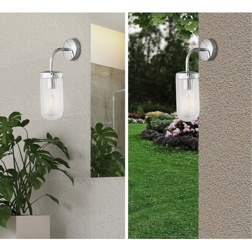 Rabalux - Kylpyhuoneen seinävalaisin 1xE27/60W/230V IP44 musta