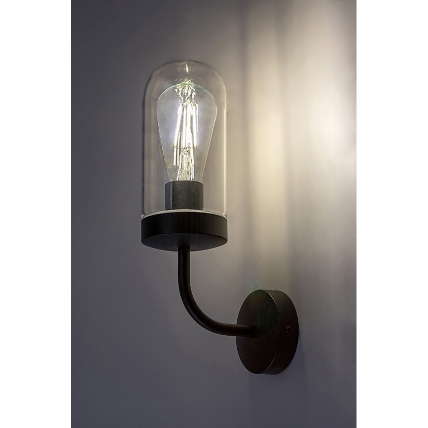 Rabalux - Kylpyhuoneen seinävalaisin 1xE27/60W/230V IP44 musta