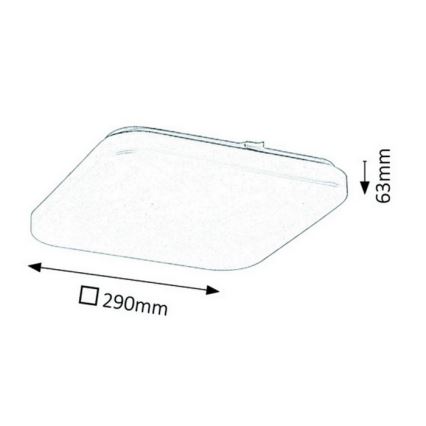 Rabalux - LED-kattovalaisin 1xLED/20W/230V