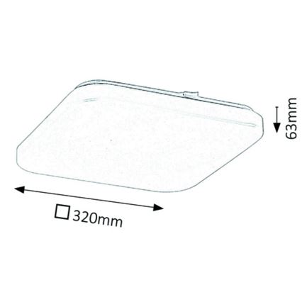 Rabalux - LED-kattovalaisin LED/32W/230V
