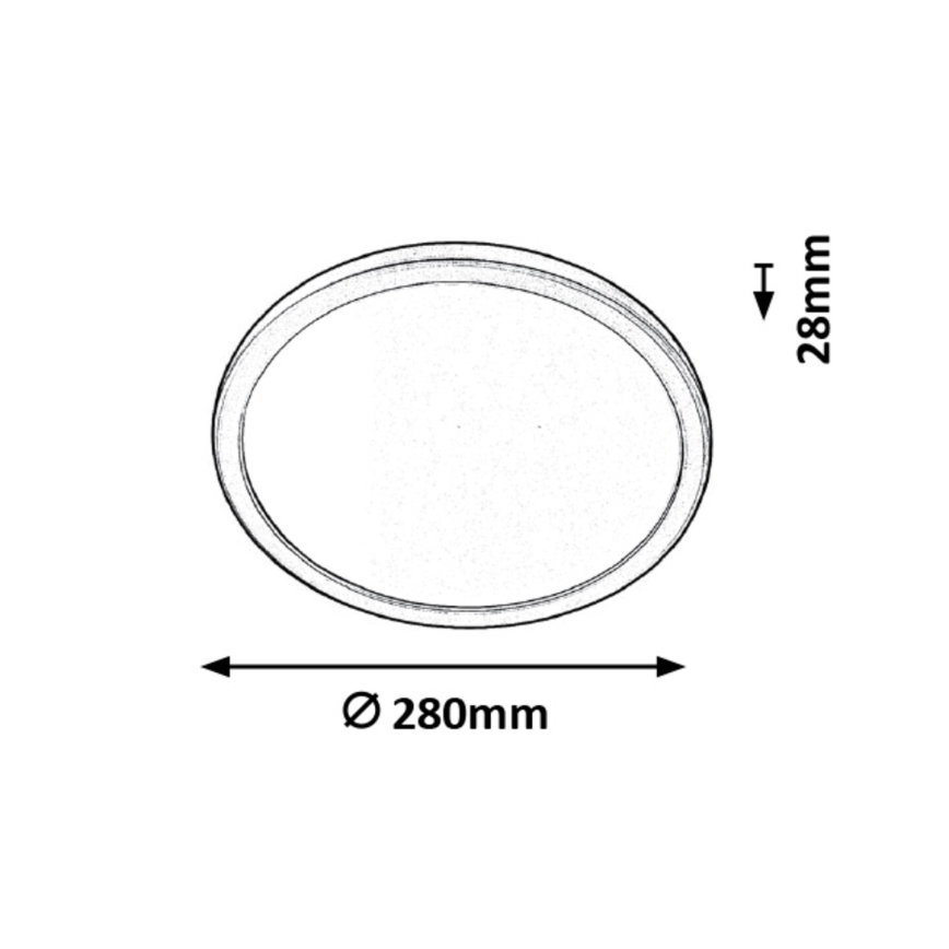 Rabalux - LED-kattovalaisin kylpyhuoneessa LED/15W/230V IP44