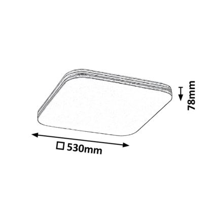 Rabalux - LED-kattovalaisin LED/36W/230V kulmikas