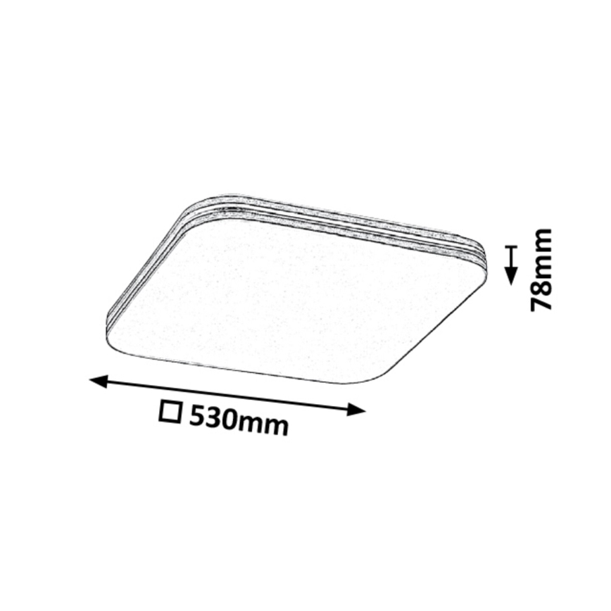 Rabalux - LED-kattovalaisin LED/36W/230V kulmikas
