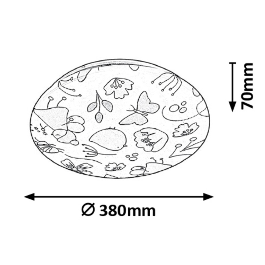 Rabalux - Lasten LED-kattovalaisin LED/24W/230V