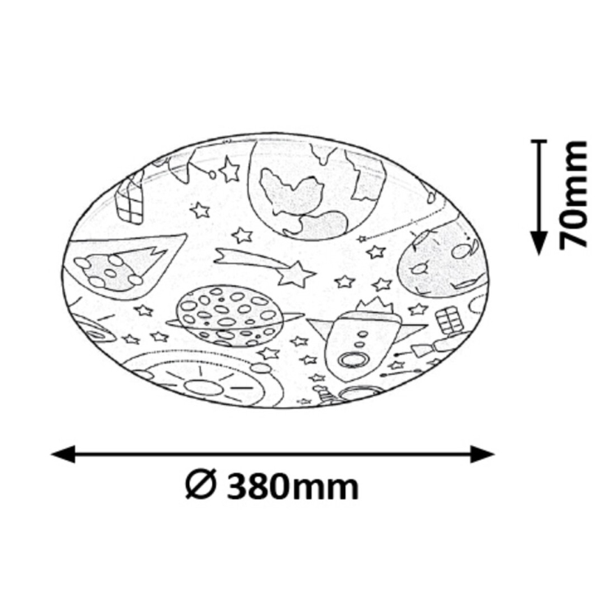 Rabalux - Lasten LED-kattovalaisin LED/24W/230V