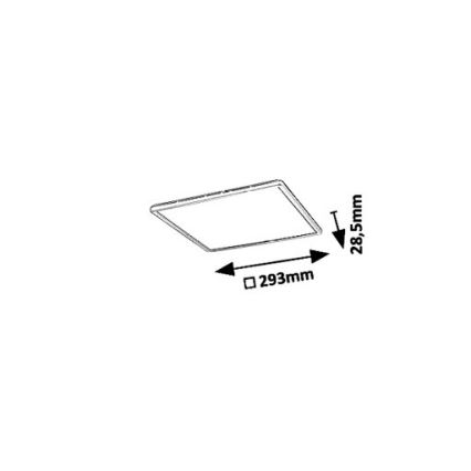 Rabalux 3429 - LED-kattovalaisin PAVEL LED/18W/230V