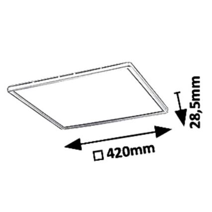 Himmennettävä LED-kattovalaisin LED/22W/230V
