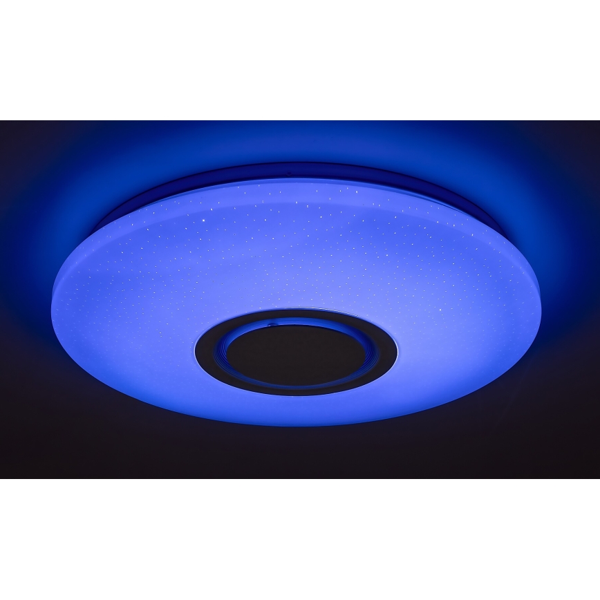 Rabalux - LED RGB Himmennettävä kattovalo kaiuttimella LED/24W/230V Wi-Fi Tuya + kauko-ohjaus