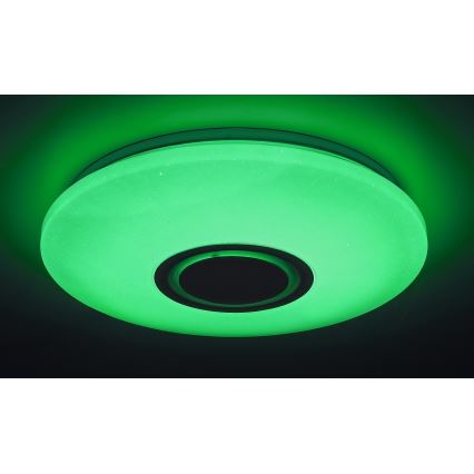 Rabalux - LED RGB Himmennettävä kattovalo kaiuttimella LED/24W/230V Wi-Fi Tuya + kauko-ohjaus