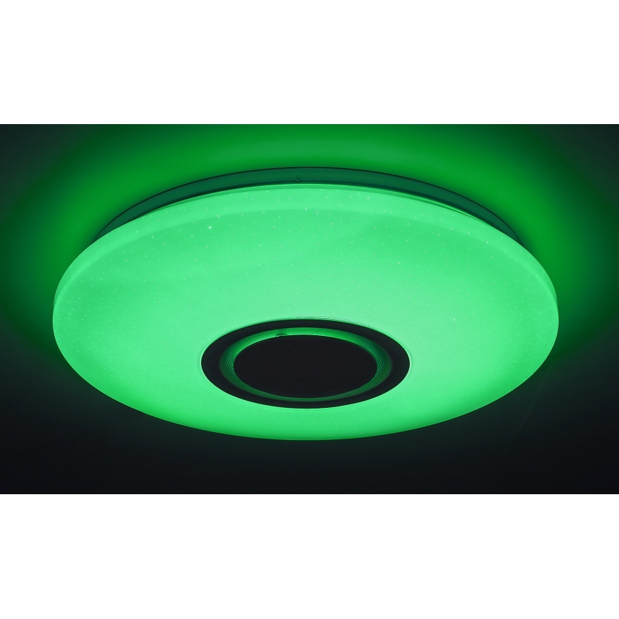Rabalux - LED RGB Himmennettävä kattovalo kaiuttimella LED/24W/230V Wi-Fi Tuya + kauko-ohjaus