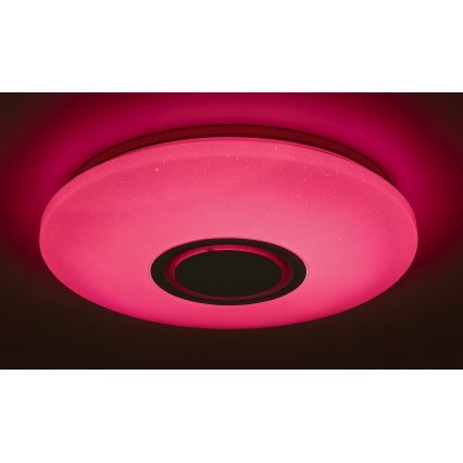 Rabalux - LED RGB Himmennettävä kattovalo kaiuttimella LED/24W/230V Wi-Fi Tuya + kauko-ohjaus