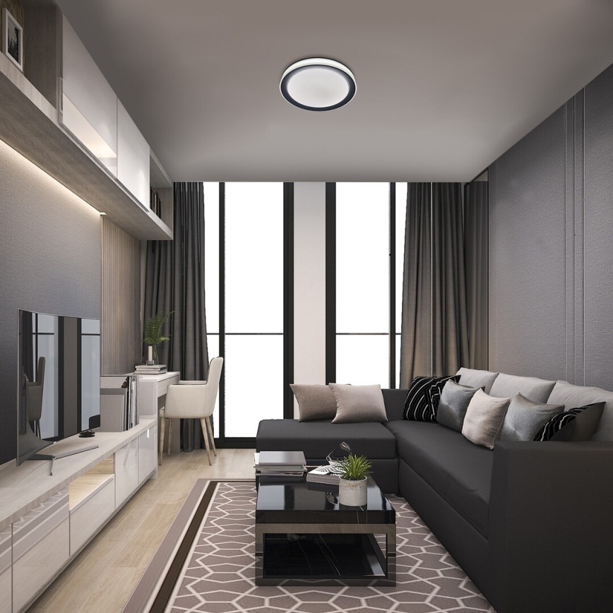 Rabalux - Himmennettävä LED-RGB-kattovalaisin LED/40W/230V 2700-6500K Wi-Fi Tuya  + kauko-ohjaus