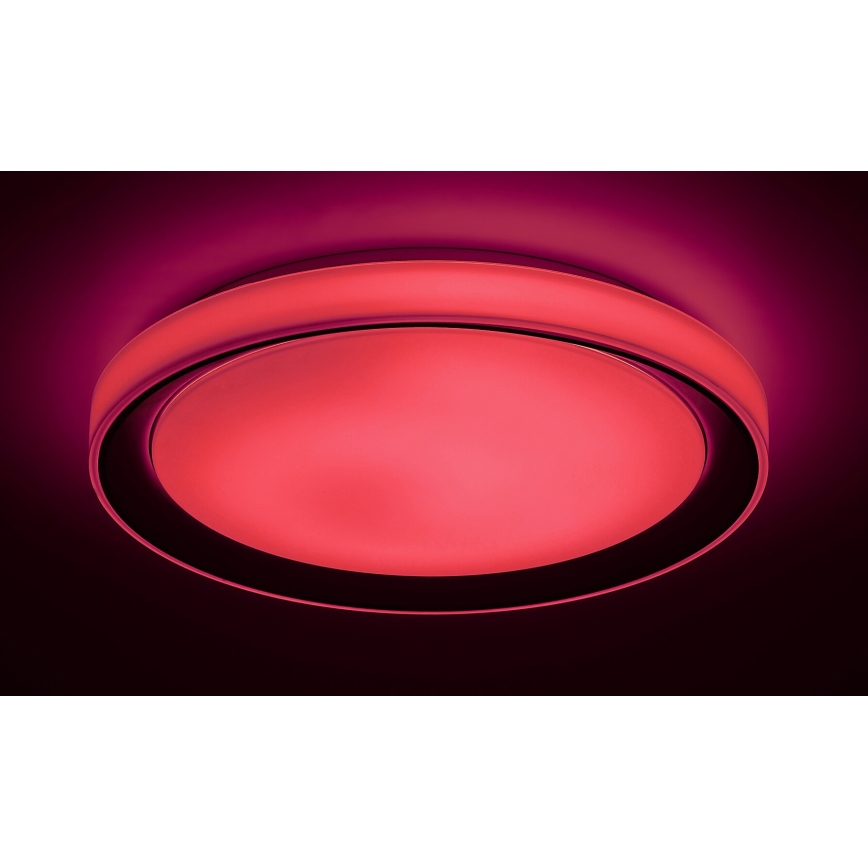 Rabalux - Himmennettävä LED-RGB-kattovalaisin LED/40W/230V 2700-6500K Wi-Fi Tuya  + kauko-ohjaus