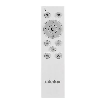 Rabalux - Himmennettävä LED-RGB-kattovalaisin LED/40W/230V 2700-6500K Wi-Fi Tuya  + kauko-ohjaus
