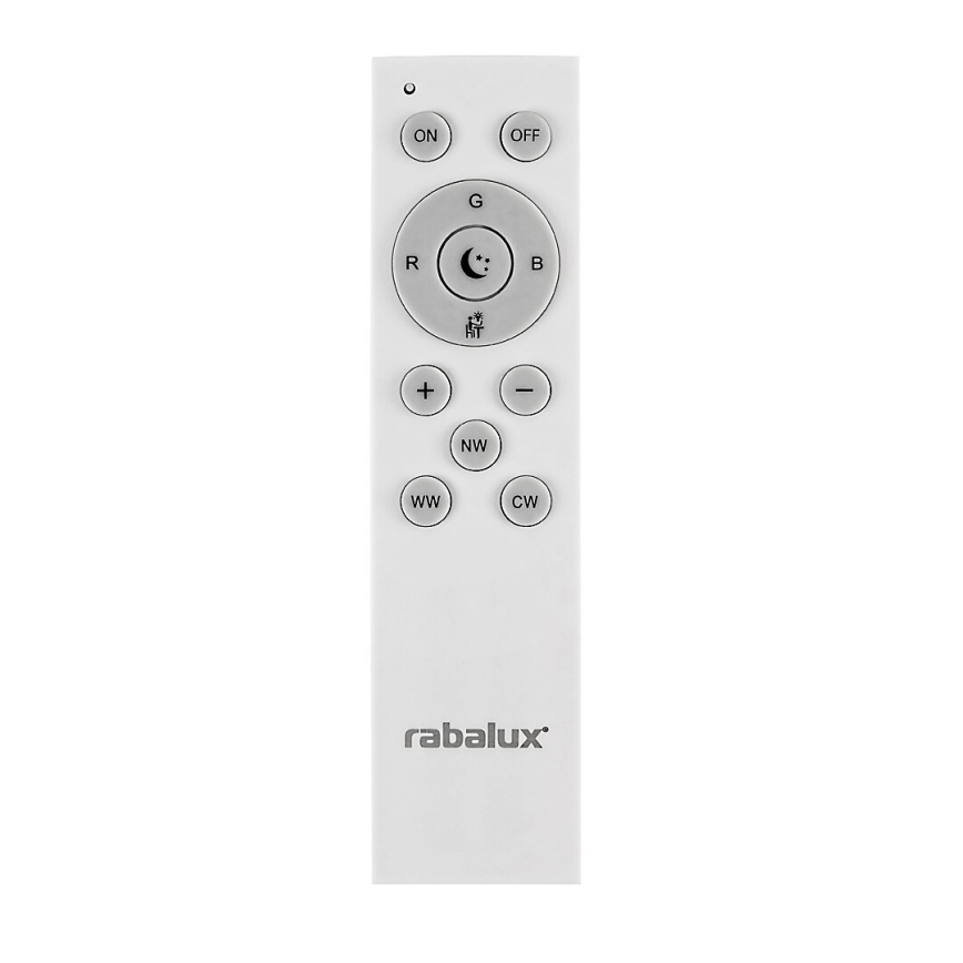 Rabalux - Himmennettävä LED-RGB-kattovalaisin LED/40W/230V 2700-6500K Wi-Fi Tuya  + kauko-ohjaus