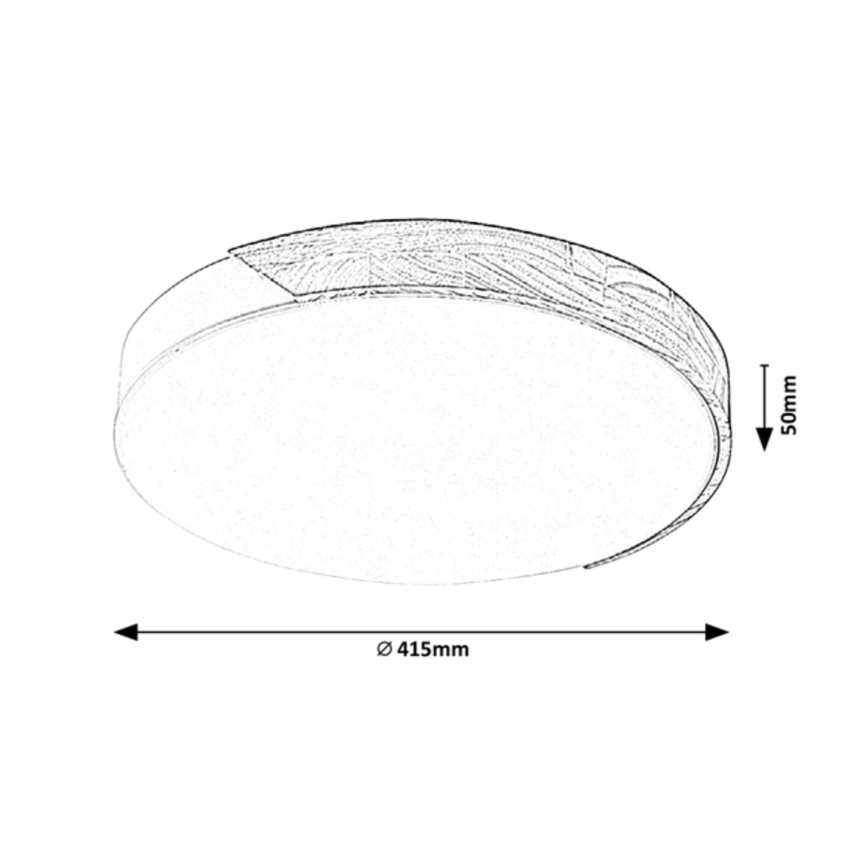Rabalux - LED-kattovalaisin LED/24W/230V musta/tammi