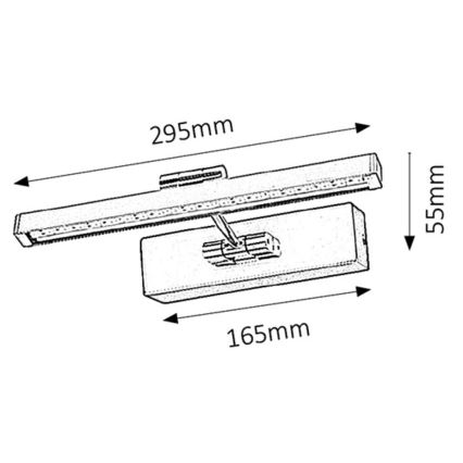 Rabalux - LED-kuvavalo LED/5W/230V