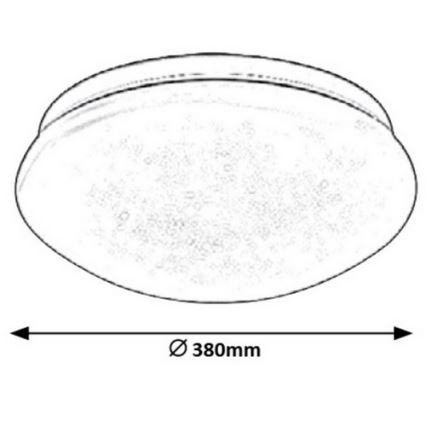 Rabalux - LED-kattovalaisin LED/24W/230V