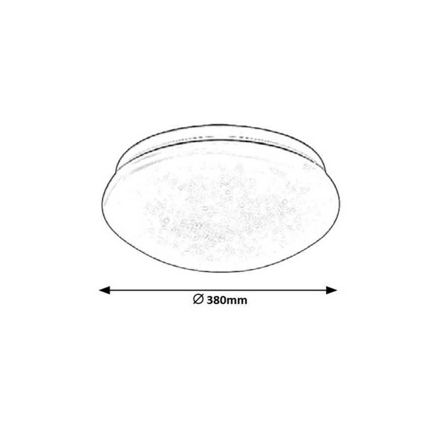 Rabalux - LED-kattovalaisin LED/24W/230V