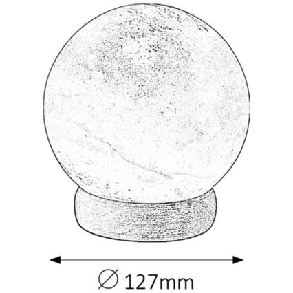Rabalux - Suolalamppu 1xE14/15W/230V akaasia 2,6 kg