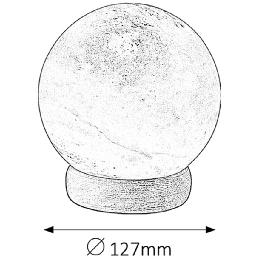 Rabalux - Suolalamppu 1xE14/15W/230V akaasia 2,6 kg