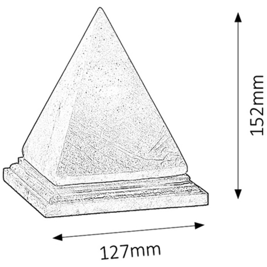 Rabalux -Salt lamppu 1xE14/15W/230V akaasia 2,8 kg