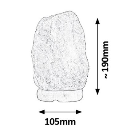 Rabalux - Suolalamppu 1xE14/15W/230V 1,6 kg