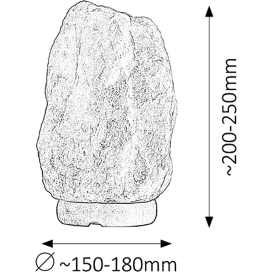 Rabalux - Suolalamppu 1xE14/15W/230V 8 kg