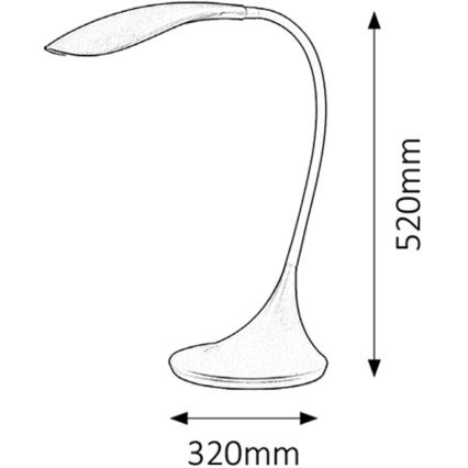 Rabalux - LED Himmennettävä lamppu DOMINIC 1xLED/4,5W/230V