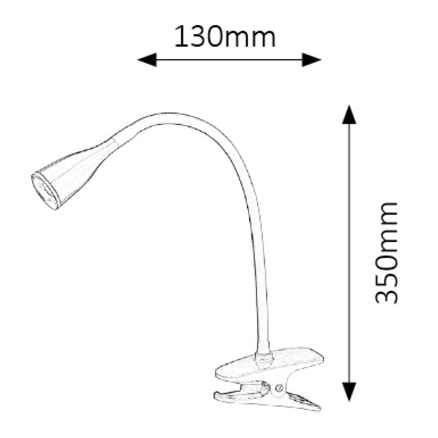 Rabalux - LED-pöytälamppu pidikkeellä 1xLED/4,5W/230V