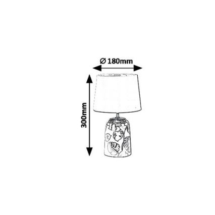 Rabalux 4548 - Pöytävalaisin SONAL 1xE14/40W/230V