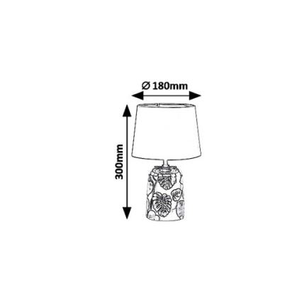 Rabalux 4549 - Pöytävalaisin SONAL 1xE14/40W/230V