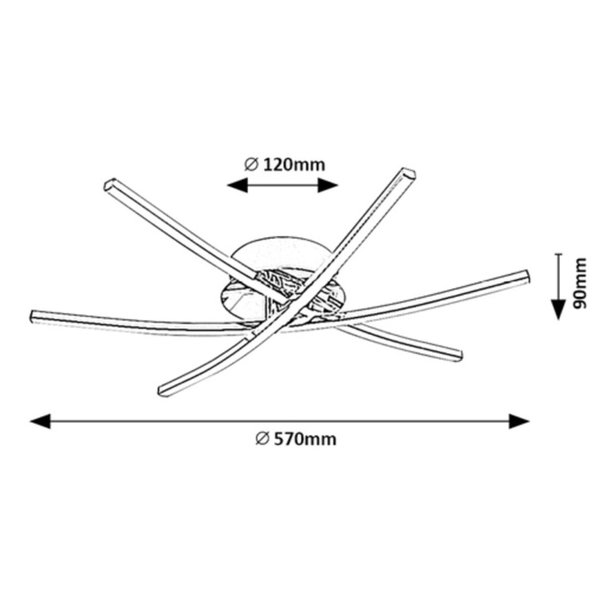 Rabalux - LED-kattovalaisin LED/21W/230V 4000K