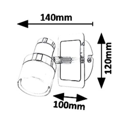 Rabalux 5021 - LED-seinävalaisin HAROLD LED/5W/230V IP44