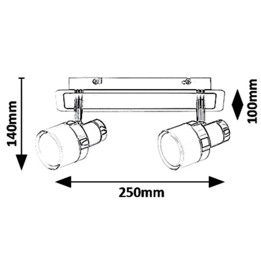 Rabalux - LED-kohdevalaisin HAROLD 2xLED/5W/230V IP44