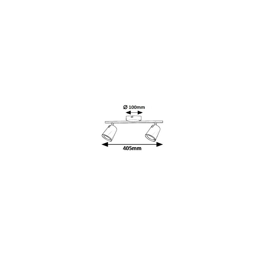 Rabalux 5046 - LED-kohdevalaisin SOLANGE 2xLED/6W/230V