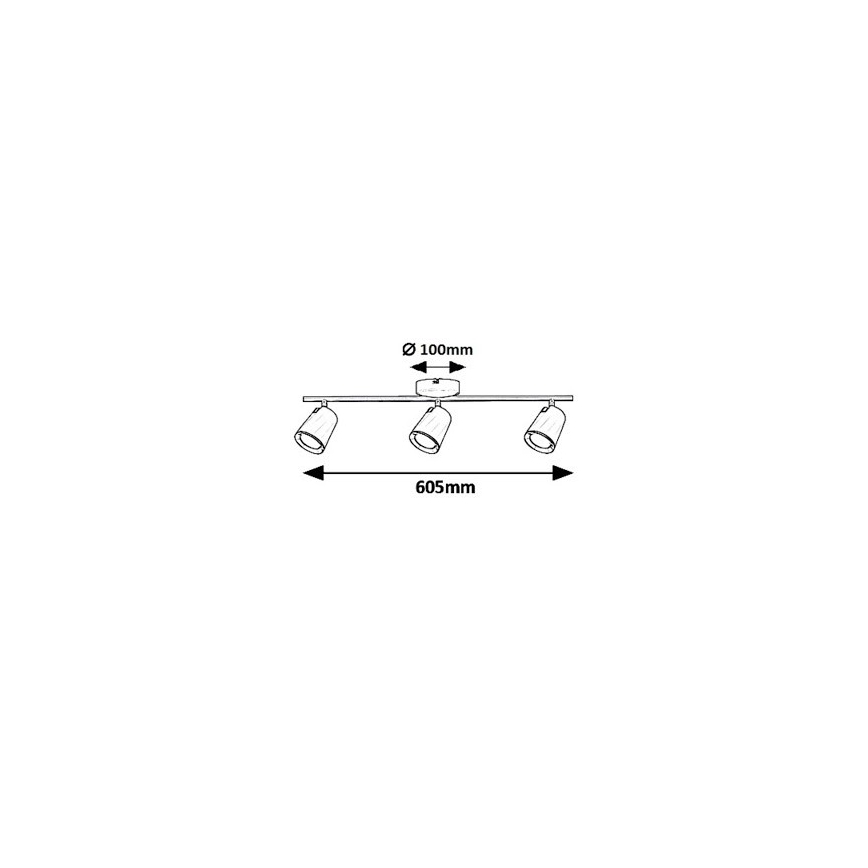 Rabalux 5047 - LED-kohdevalaisin SOLANGE 3xLED/6W/230V