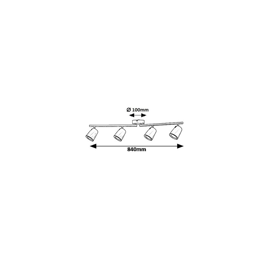 Rabalux 5048 - LED-kohdevalaisin SOLANGE 4xLED/6W/230V