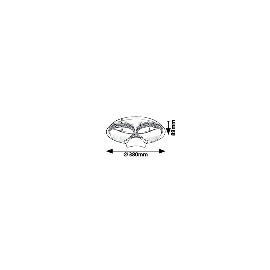 Rabalux 5050 - Himmennettävä LED-kattovalaisin CAPRIANA LED/18W/230V
