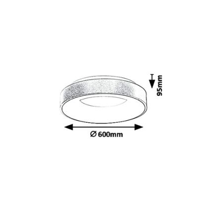 Rabalux 5053 - LED-kattovalaisin CARMELA LED/50W/230V