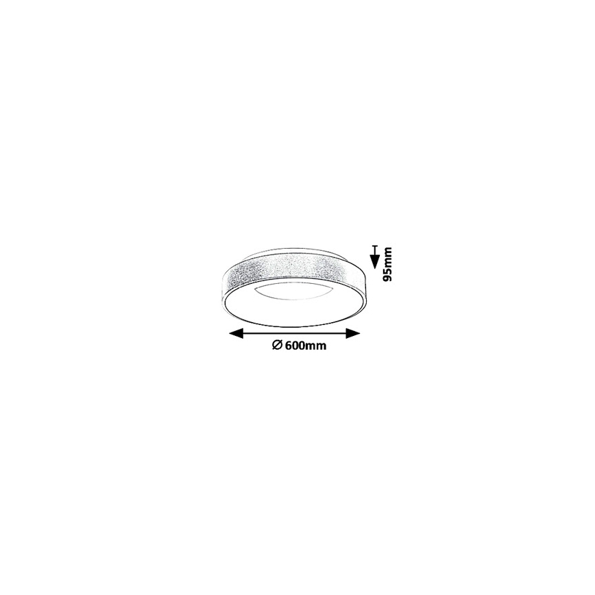 Rabalux 5053 - LED-kattovalaisin CARMELA LED/50W/230V