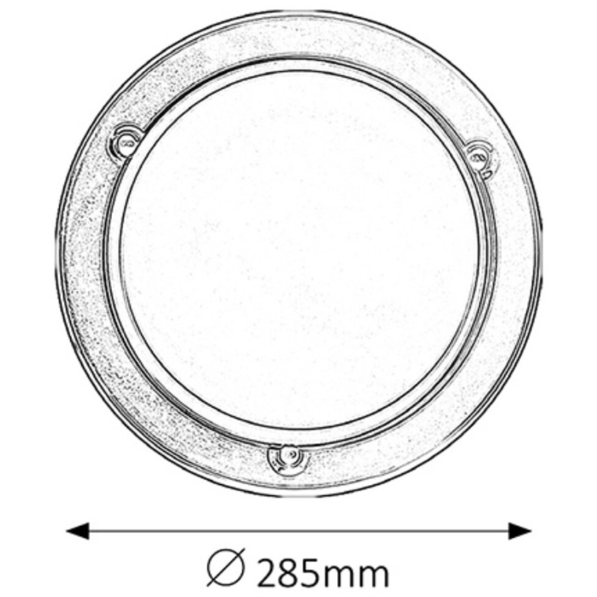Rabalux - Kattovalo 1xE27/60W/230V halkaisija 28,5 cm