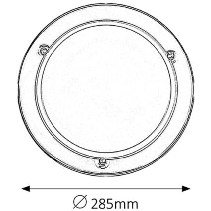 Rabalux - Kattovalo 1xE27/60W/230V halkaisija 28,5 cm