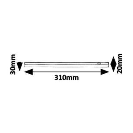 Keittiökaappien alla oleva LED-valo LED/4W/230V