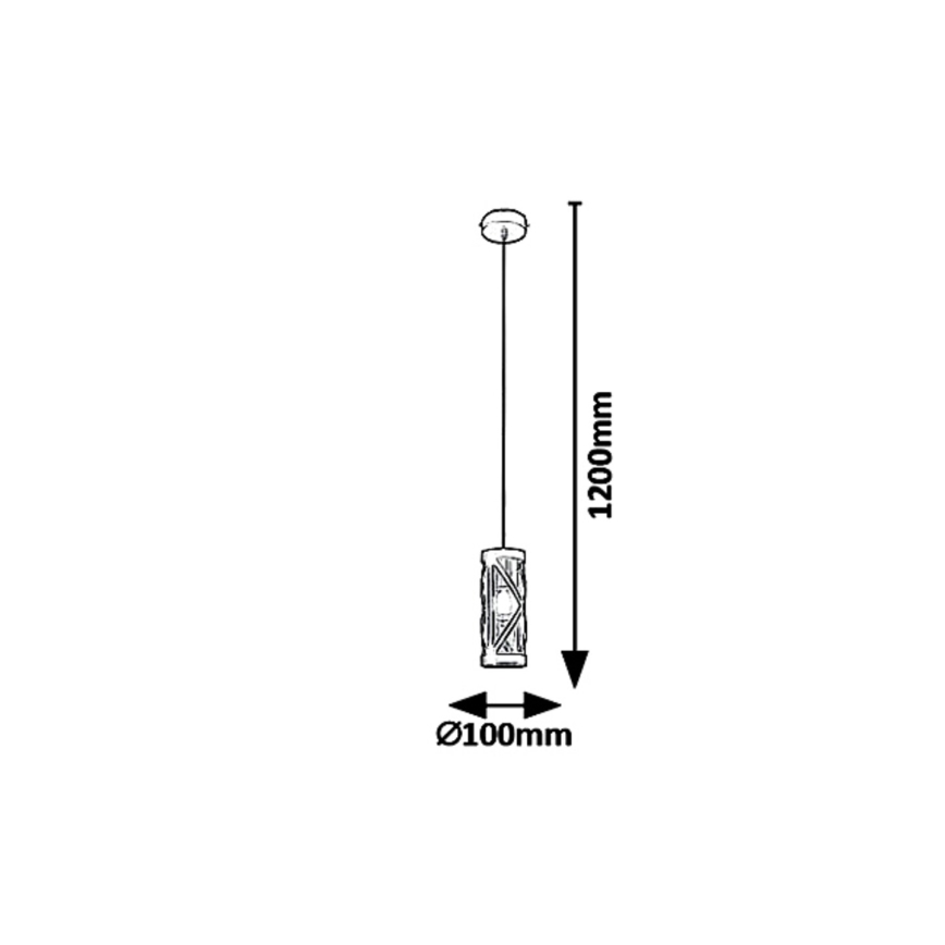 Rabalux 5338 - Kattokruunu narulla OBERON 1xE14/40W/230V